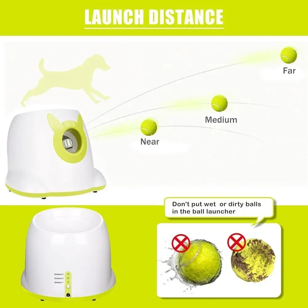 YEEGO Automatic Dog Ball Launcher Thrower for‎ Small Medium Dogs Indoor Outdoor